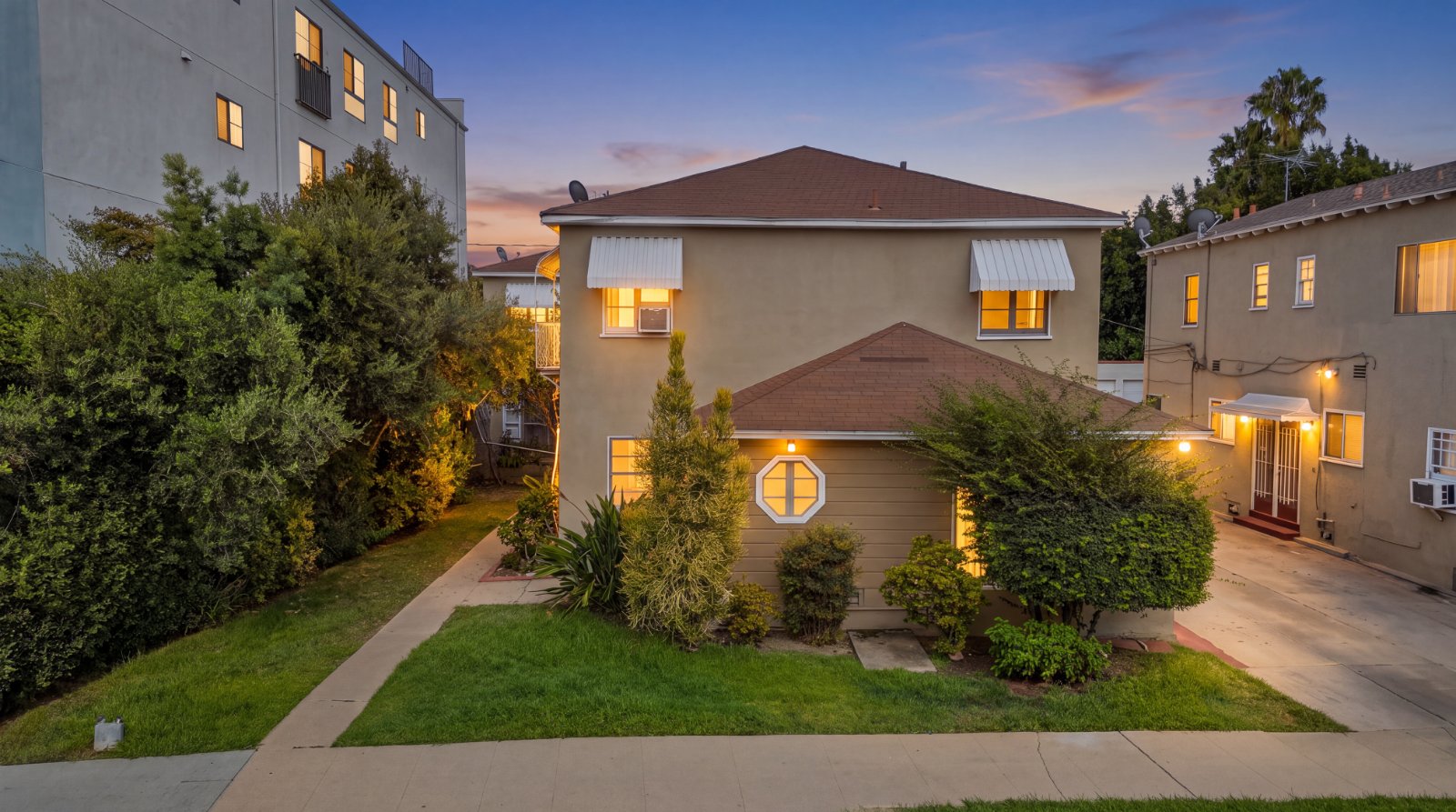 3-unit multifamily property at 110 S Kings Rd, Los Angeles, CA